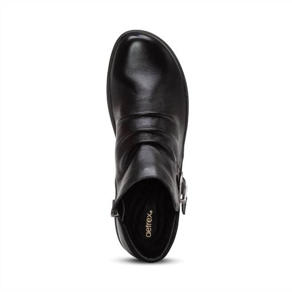 NEW AETREX women luna ankle boot in black - Picture 2 of 2